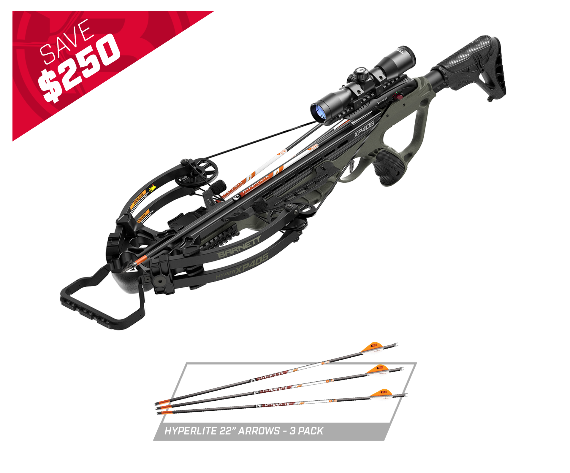 ◆OVHEE◆ Barnnet Barnnet_Crinkled Black Hyper XP405 Bundle – Barnett Outdoors