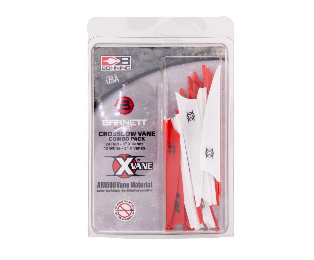 Bohning X Vanes White/Red 36pk