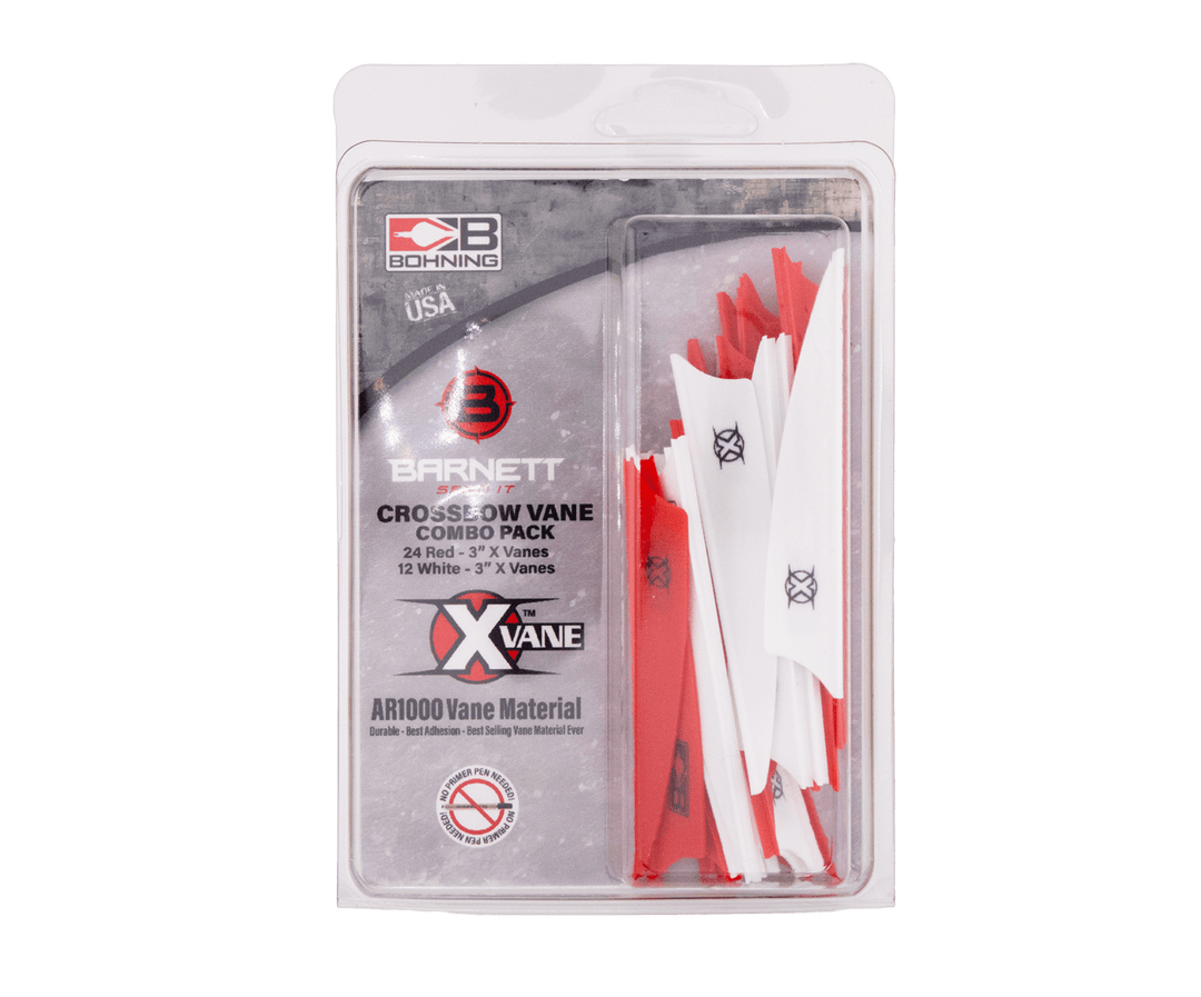 Bohning X Vanes White/Red 36pk - Barnett Outdoors