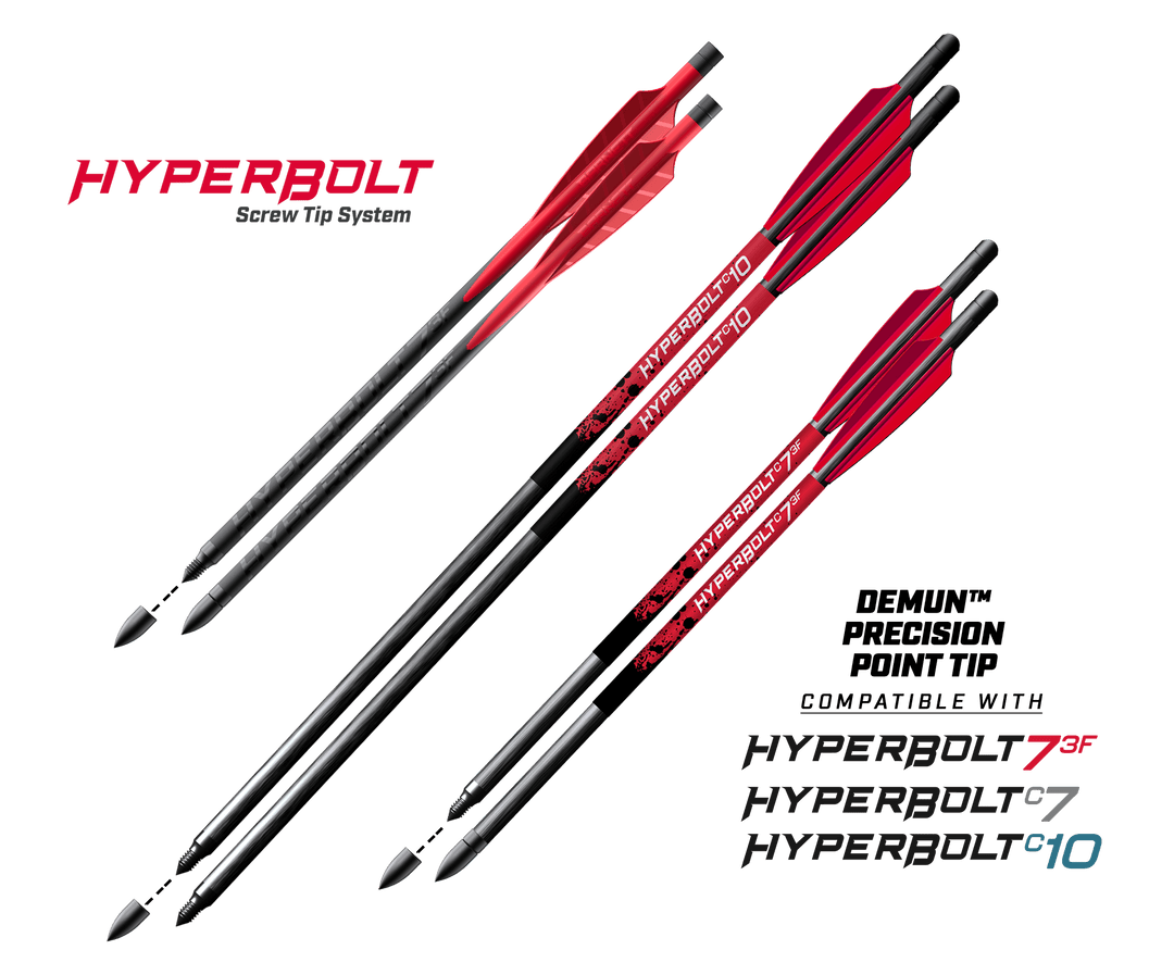 Demun Precision Point Tips 12 pack - Barnett Outdoors