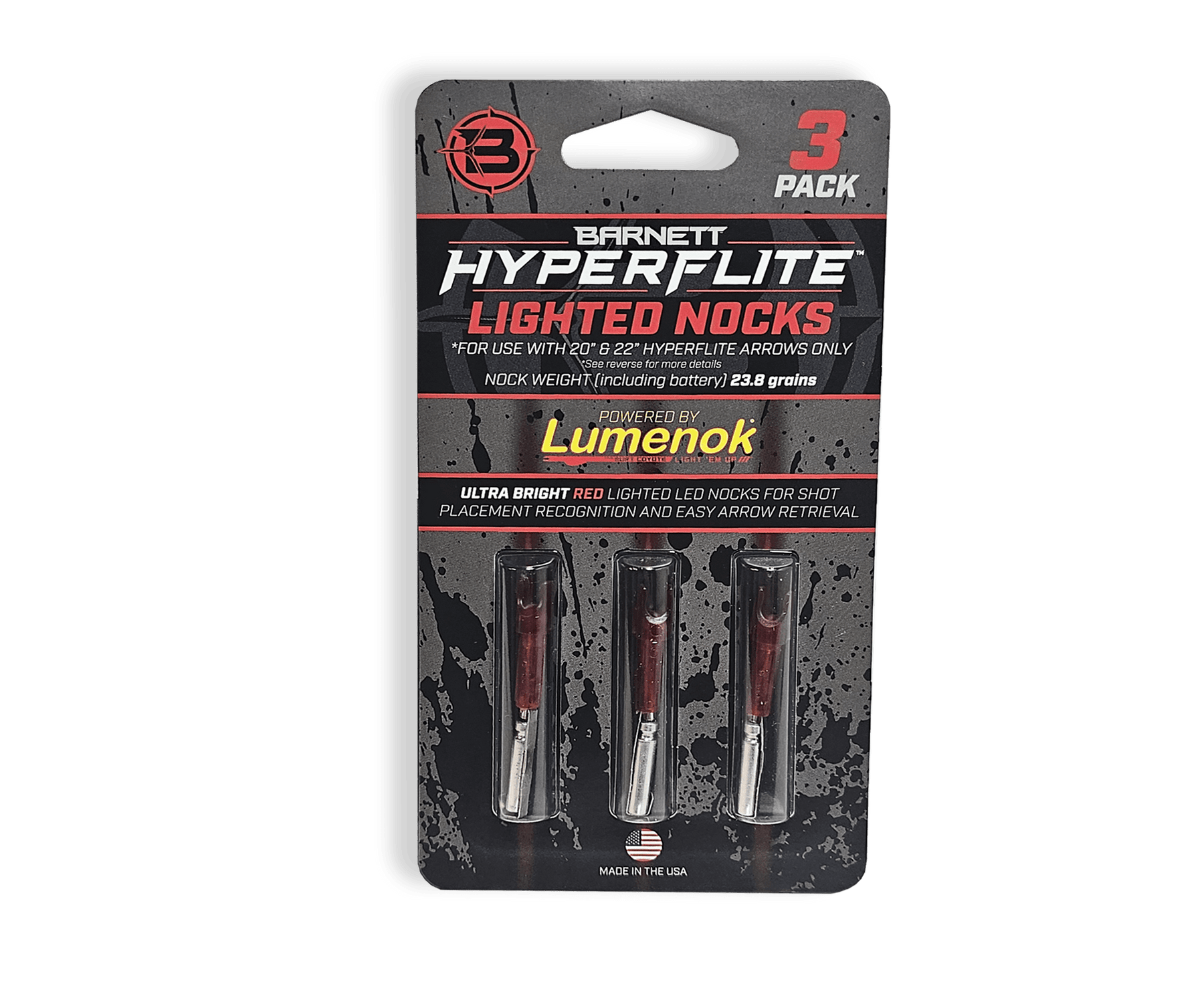 Hyperflite Lighted Nocks - 3-Pack of Premium Accessories – Barnett Hyperflite Lighted Nocks - 3-Pack of Premium Accessories – Barnett