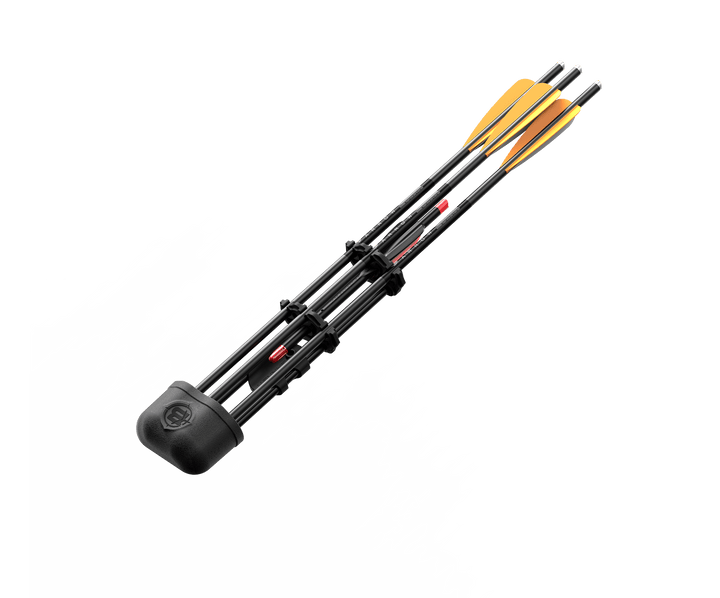 Barnett crossbow quiver with arrow installed and mounting system