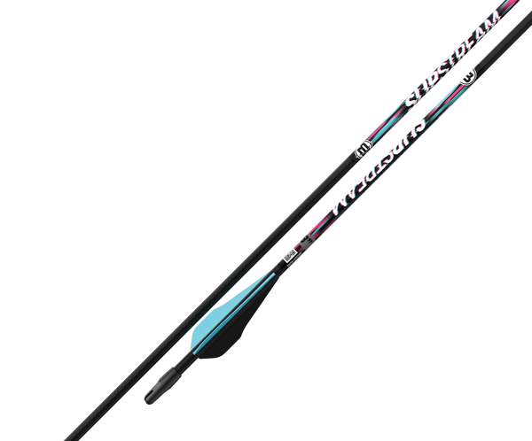 Youth Archery Arrows - 24 & 26 Inch Fiberglass Target Arrows For Recurve & Compound Bows