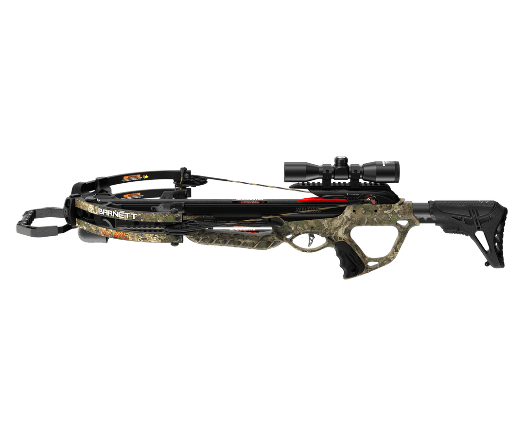 Barnett XP385 crossbow with quiver and arrows attached